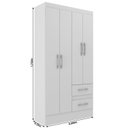 Ver imagem 6 de Guarda-roupa 4 Portas 2 Gavetas com Cômoda 8 Gavetas
