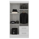 Ver imagem 5 de Guarda-Roupa 4 Portas 2 Gavetas com Cômoda 8 Gavetas Branco