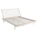 Ver imagem 2 de Cama Queen em Madeira Maciça Nordik Branco/Lavado