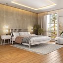 Ver imagem 4 de Cama Queen em Madeira Maciça Nordik Branco/Lavado