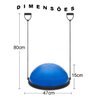 Meia Bola Bosu Elastico Academia Pilates Yoga Reabilitaçao Fisioterapia Ginastica Fitball Exercicio  - 2