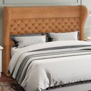 Ver imagem 2 de Cabeceira Cama Box Casal 140 Cm P05 Madrid Couríssimo Whisky - Lyam Decor