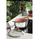 Ver imagem 7 de Jogo de Panelas Tramontina Romagna Aço Inox Cerâmico Black Stone 4 Peças Marfim