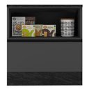 Ver imagem 3 de Balcão com Tampo 80cm com 1 Porta e 1 Gaveta Etna Cor Grafite Poliman Móveis