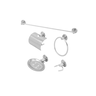 Kit Acessórios Para Banheiro 5 Peças Aço Inox - 1