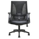 Ver imagem 6 de Cadeira Giratória Toledo Rivatti sem Encosto de Cabeça Tela Mesh Preta Base Rodizio Nylon