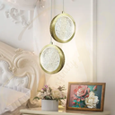 Ver imagem 7 de Luminaria Teto Pendente Dourado Cristal Orion Led Integrado