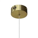 Ver imagem 4 de Luminaria Teto Pendente Dourado Cristal Orion Led Integrado