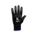 Ver imagem 2 de Kit 10 Luva de Pu Preta Antiderrapante Profissional