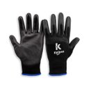 Ver imagem 1 de Kit 10 Luva de Pu Preta Antiderrapante Profissional