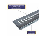 Ver imagem 4 de Ralo Grelha Linear com Caixilho em Aço Galvanizado 15x50cm