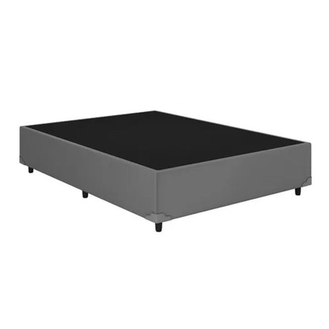 Box Base Blindado Corino -viuva 128x188x38- Novo:cinza