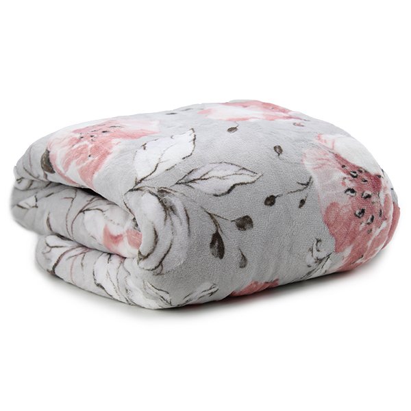 Cobertor Casal Gigante Plush Sherpa Hedrons Magnolia - 1