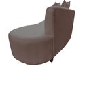 Ver imagem 6 de Namoradeira Sofá Feijão Suria 150cm Orgânica Suede Capuccino