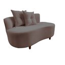 Ver imagem 4 de Namoradeira Sofá Feijão Suria 150cm Orgânica Suede Capuccino