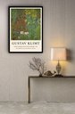 Ver imagem 1 de Quadro Decorativo Gustav Klimt Flores - 70x50cm:moldura Preta