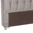 Ver imagem 4 de Cabeceira para Cama Box Queen Bom Pastor Sofistic Estofada Veludo Luxo Creme