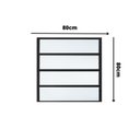Ver imagem 2 de Janela de Alumínio Basculante 80x80cm Fortline Atlântica