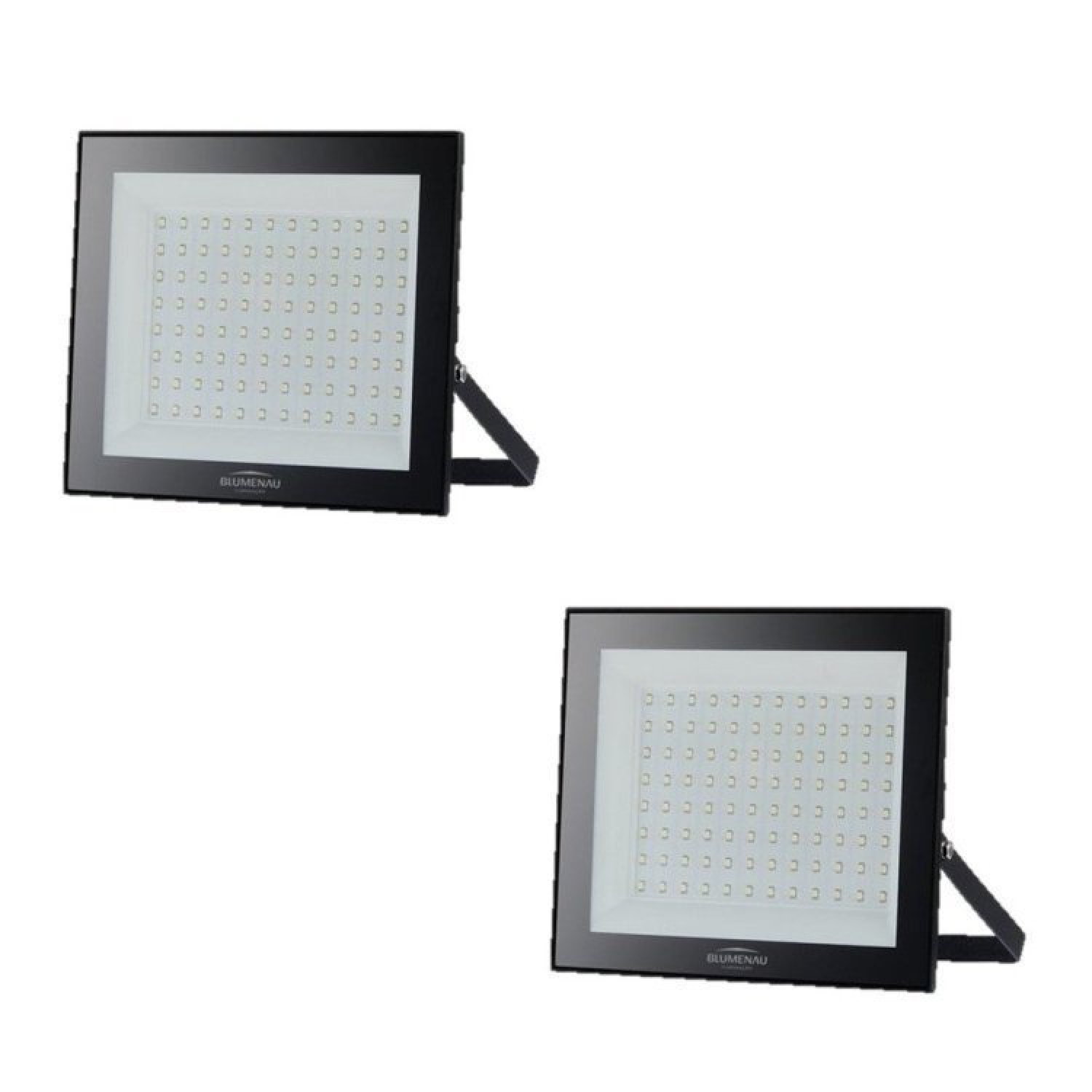 Kit 2 Refletores Play Aluminio 100w Bivolt LED 6.500k Blumenau - 1