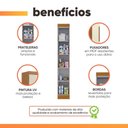 Ver mais imagens de Armário Multiuso para Lavanderia Madrid 1 Porta 4 Prateleiras MDP Madeirado-Off White Maxel Móveis