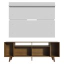 Ver imagem 7 de Rack Madesa Cancun com Pés e Painel para Tv até 65 Polegadas - Rustic/branco 5z9b