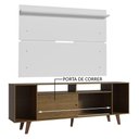 Ver imagem 5 de Rack Madesa Cancun com Pés e Painel para Tv até 65 Polegadas - Rustic/branco 5z9b