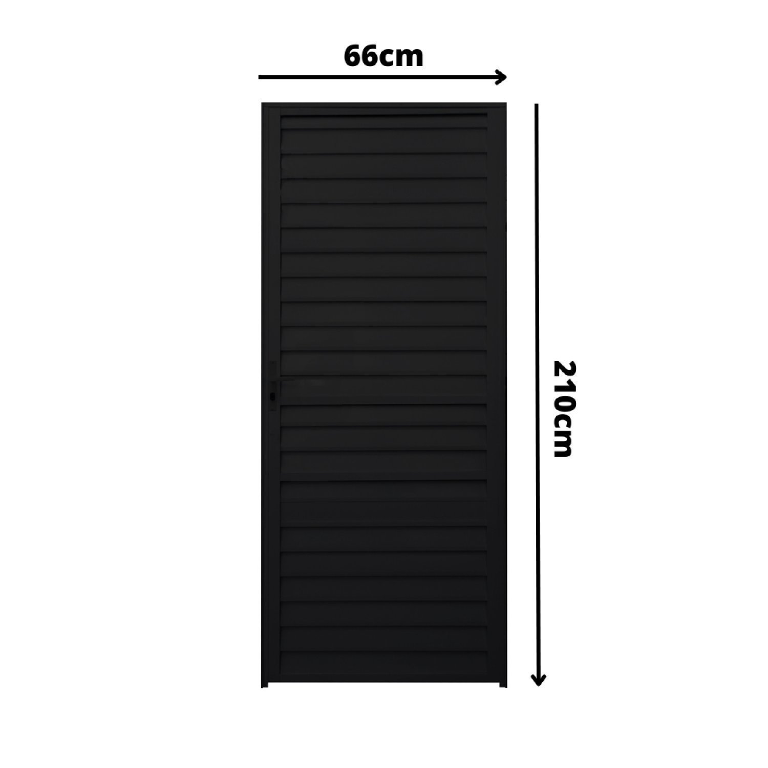 Porta de Alumínio Palheta 210x66cm Fortline Atlântica - 2