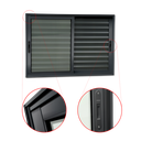 Ver imagem 3 de Veneziana Alumínio Elite 3 Folhas Moveis 120 x 200 V.Liso Preto Brimak