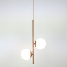 Lustre Pendente Jabuticaba /2 Globo de Vidro - Rose Gold - 4