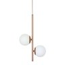 Lustre Pendente Jabuticaba /2 Globo de Vidro - Rose Gold - 2
