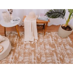 Tapete para Sala Mesclado Carrara 2x2,5m Caramelo - 5