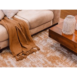 Tapete para Sala Mesclado Carrara 2x2,5m Caramelo - 2