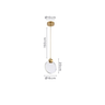 Pendente Nordecor Led Zoe 2412 -bronze - 3000k | 3w / 225lm / Ip20 - 3