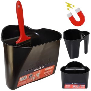 Caçamba de Mão para Pintura 2l Plástica com Clip Magnético | Atlas