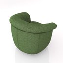 Ver imagem 6 de Poltrona Decorativa Latvia 86cm Pés de Madeira Linho Verde G45 - Gran Belo