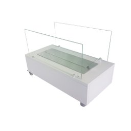 Lareira Ecológica 60 Cm Branca Inox - 4