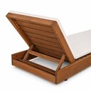 Ver imagem 3 de Conjunto 2 Espreguiçadeiras com Colchonete e Mesa Ref.512MC Rustic Yescasa Marrom/Nogueira