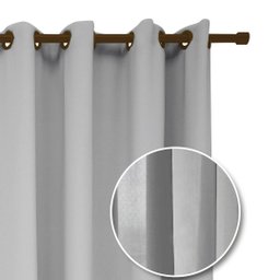 Cortina Para Sala Quarto Roma 300x220 Admirare Cor Cinza - 1