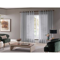 Cortina Para Sala Quarto Roma 300x220 Admirare Cor Cinza - 2