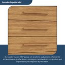 Ver mais imagens de Cômoda 1 Porta 10 Gavetas com Rodízio Imperial Marrom/Freijó