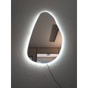 Ver imagem 2 de Espelho orgânico decorativo iluminado com led frio 45x80cm
