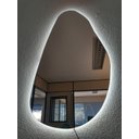 Ver imagem 7 de Espelho orgânico decorativo iluminado com led frio 45x80cm