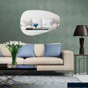 Ver imagem 4 de Espelho orgânico decorativo iluminado com led frio 45x80cm