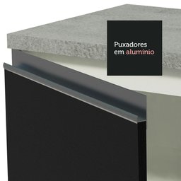 Balcão Gabinete de Pia Armário de Cozinha 150 cm 2 Gavetas 2 Portas (Sem Tampo e Pia) Branco/Preto Glamy Madesa - 8 Balcão Gabinete de Pia Armário de Cozinha 150 cm 2 Gavetas 2 Portas (Sem Tampo e Pia) Branco/Preto Glamy Madesa - 8