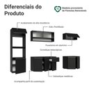 Ver imagem 4 de Armário de Cozinha Completa 260 cm Suspenso Preto Nice Madesa 015