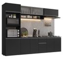 Ver imagem 2 de Armário de Cozinha Completa 260 cm Suspenso Preto Nice Madesa 015