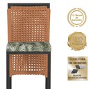 Ver imagem 4 de Mesa Bistrô e 2 Banquetas Roma Preta Corda Náutica Estofado 5 Trama Original