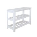 Ver imagem 4 de Sapateira Banco de Piso para Closets e Quartos 8 Pares Sapatos Branco Laca