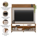 Ver imagem 4 de Estante Home Theater para Tv até 70 Polegadas 1,60m Granada Madeirado / Off White Notável