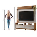 Ver imagem 5 de Estante Home Theater para Tv até 70 Polegadas 1,60m Granada Madeirado / Off White Notável